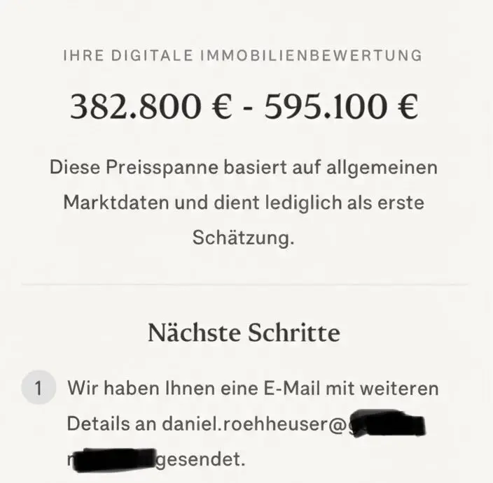 Beispiel einer Immobilienbewertung von röhheuser.